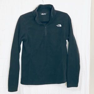 The North Face Black 1/4 zip jacket NWOT